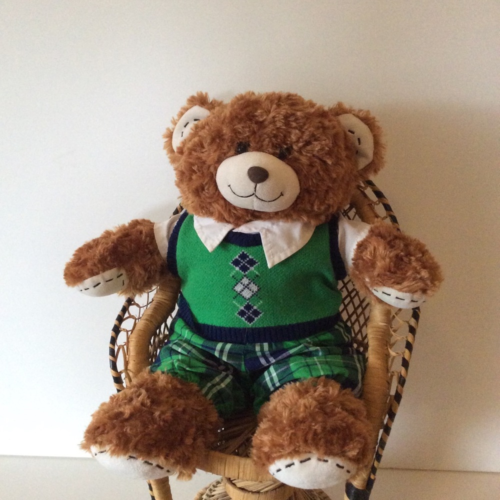 🆕  Build- A- Bear Teddy in Preppy Spring Outfit